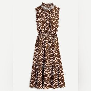 J.Crew smocked waist midi dress size LG
